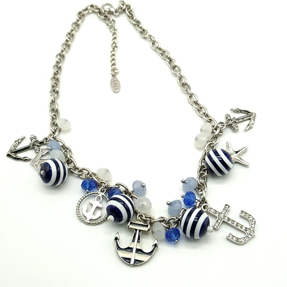 Pier 1 Nautical Charm Necklace Signed